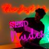 Send Nudes pink LED neon sign from Custom Neon®