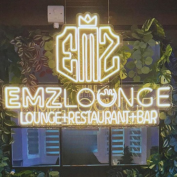 Restaurant logo sign by Custom Neon® @orkainterior