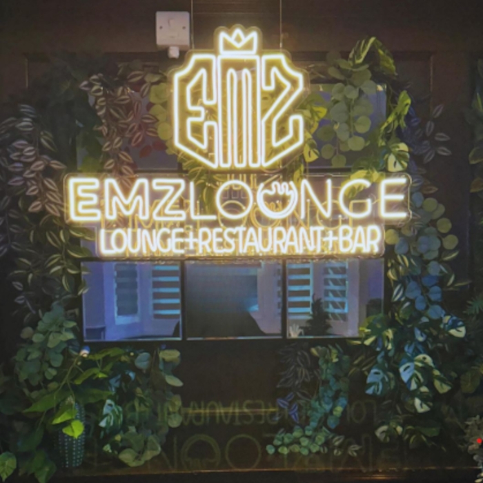 Restaurant logo sign by Custom Neon® @orkainterior