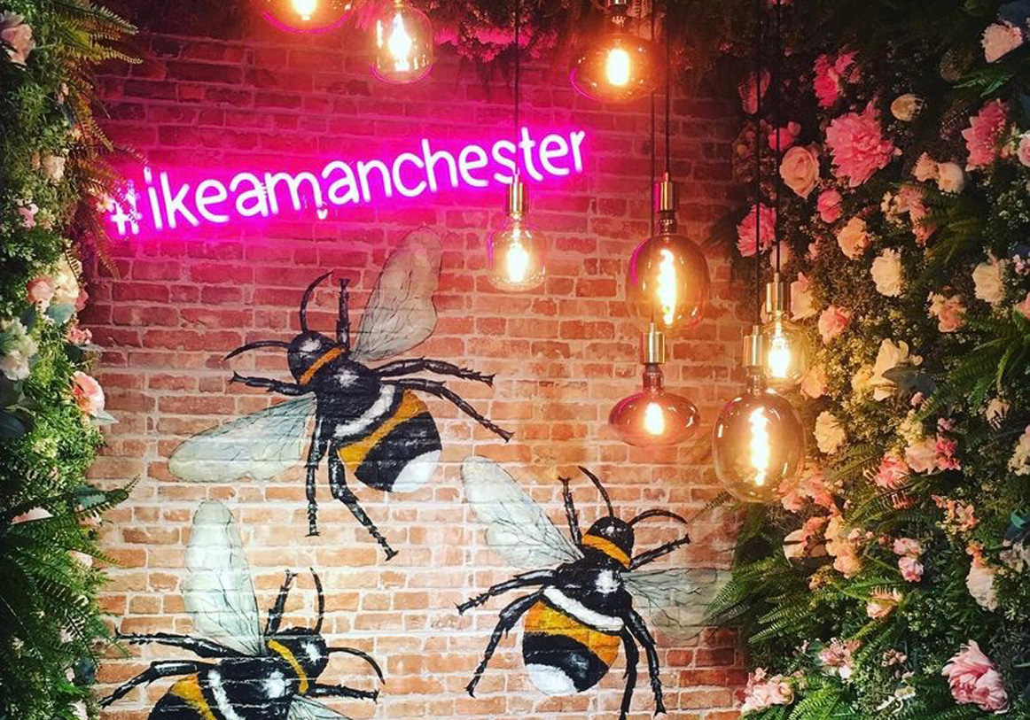 #ikeamanchester pink Custom Neon&reg; sign @ikeauk