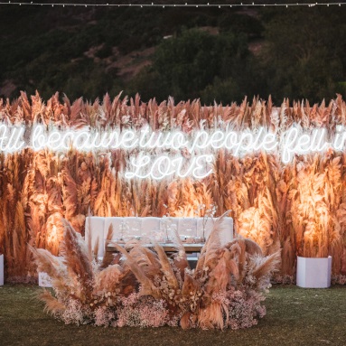 All because two people fell in love giant waterproof LED neon sign by Custom Neon®