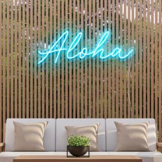 Custom Neon® aloha outdoor sign