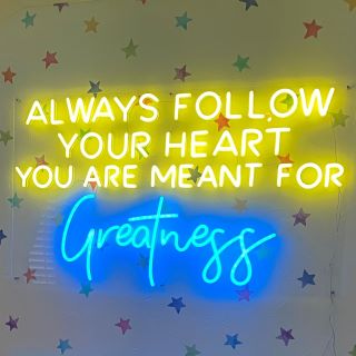 Kids room blue and yellow sign by Custom Neon®