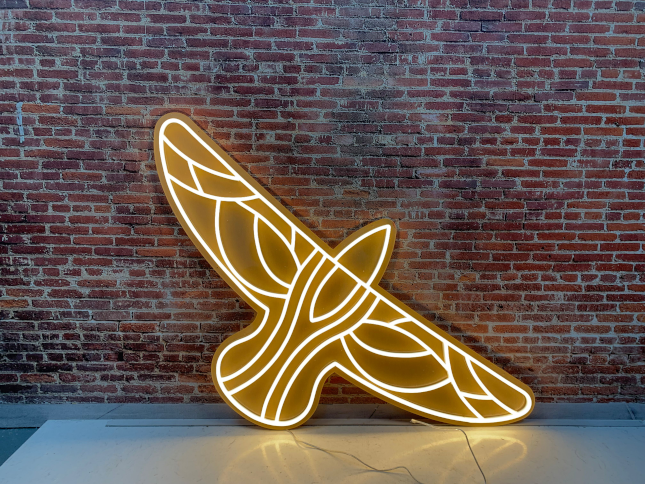 Custom Neon&reg; Melbourne Skyline sign for tennis.com.au @australianopen