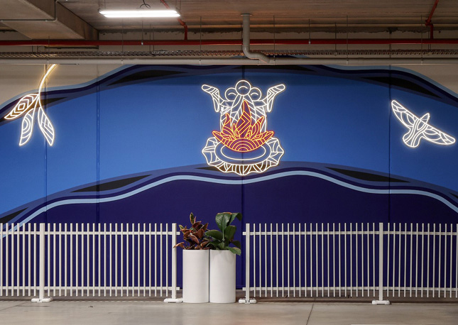 Coffee, never miss a shot Custom Neon&reg; sign for tennis.com.au @australianopen