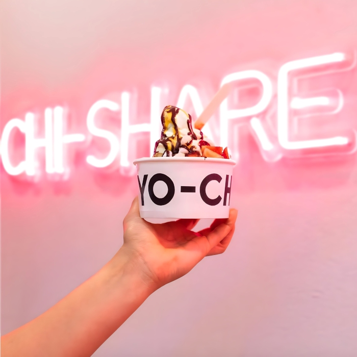 Chi-Share Yo-chi tagline sign by Custom Neon&reg; @iloveyochi