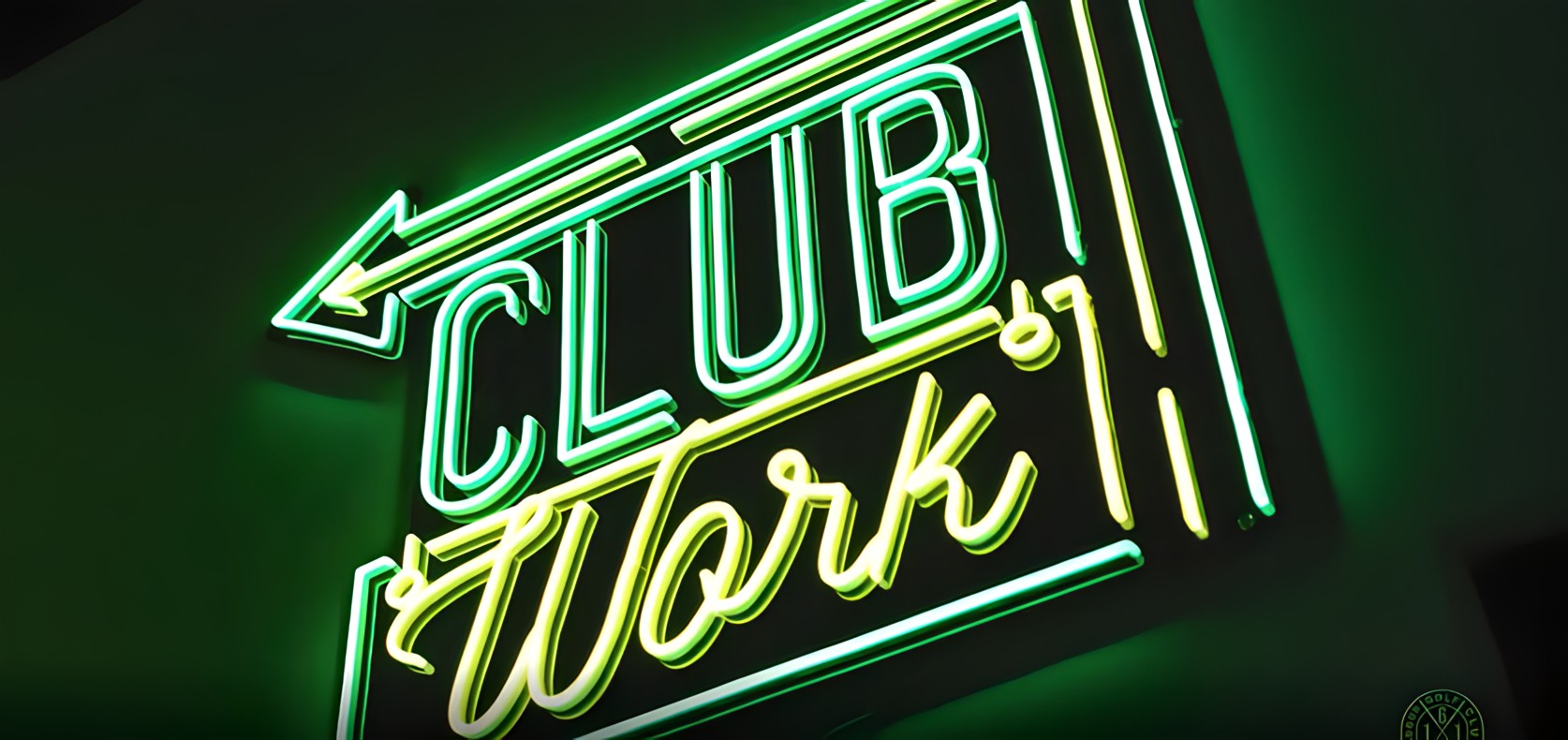 Custom Neon® wayfinding signage made for @1611golf