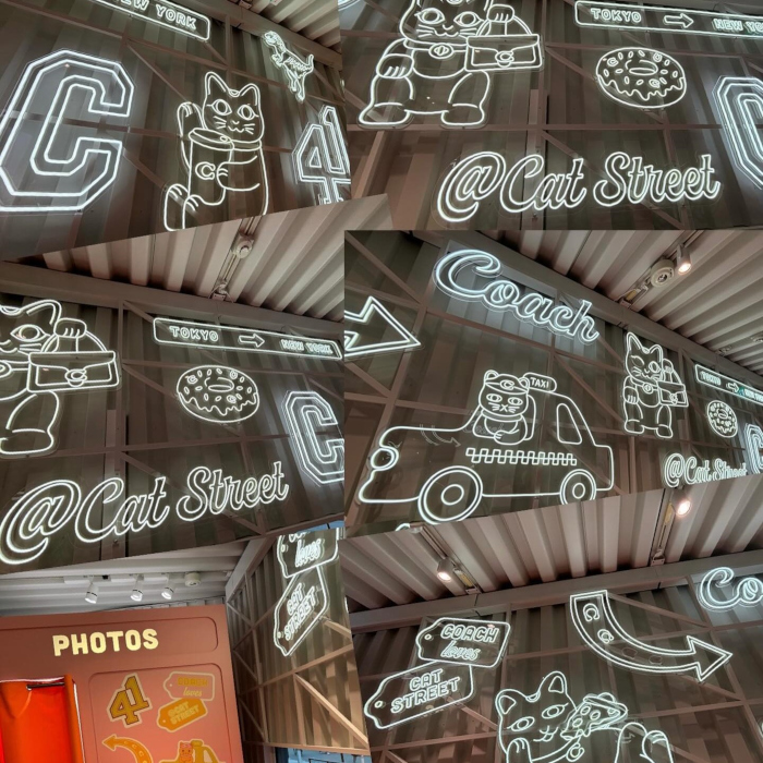 Custom Neon® LED neon and UV Print signs in Coach Play @Cat Street @coach_japan photo by @amber._.3012