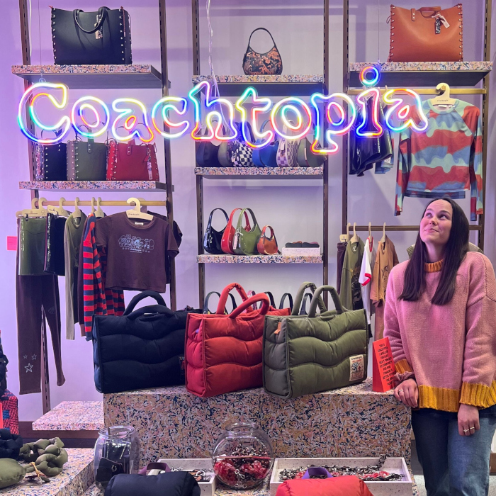 No waste sustainable Coachtopia logo sign made by Custom Neon™