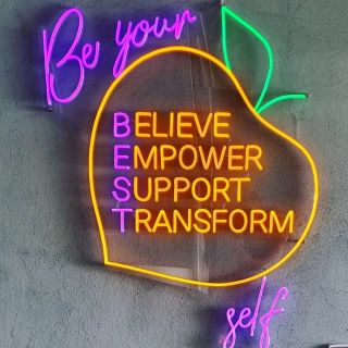 Colorful Custom Neon® sign @peachi.personal.training