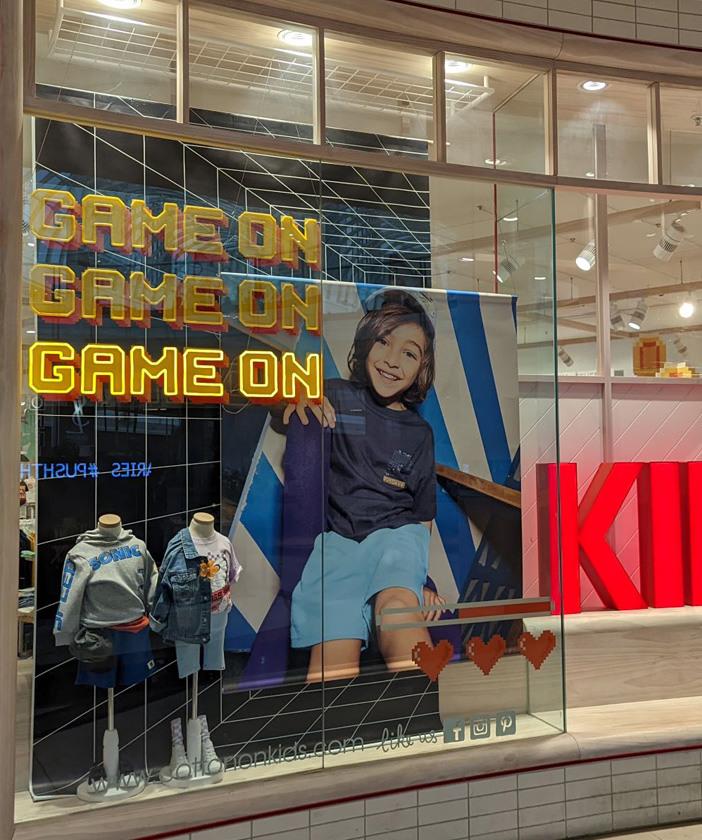 Custom Neon&reg; animated window sign @cottononkids