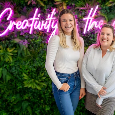 Mint green hashtag sign by Custom Neon® for @wotso.hobart