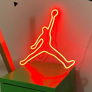 Red basketball player Custom Neon® art