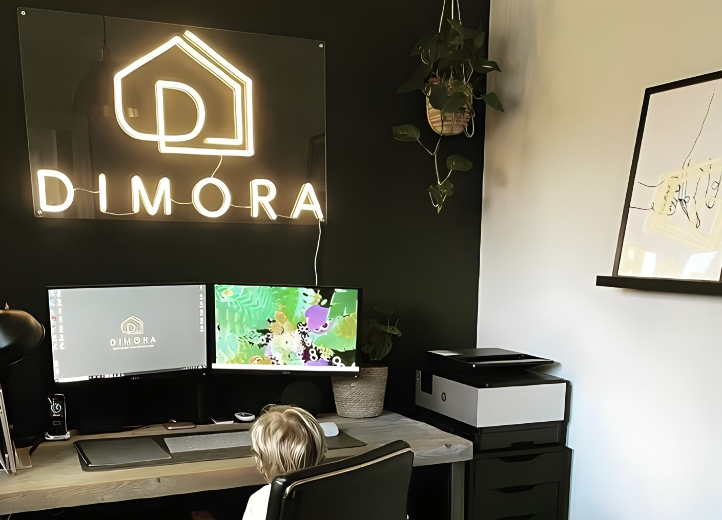 Custom Neon® logo sign @dimora