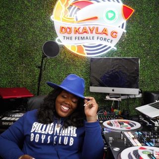 Custom Neon® UV print DJ logo for @djkaylag