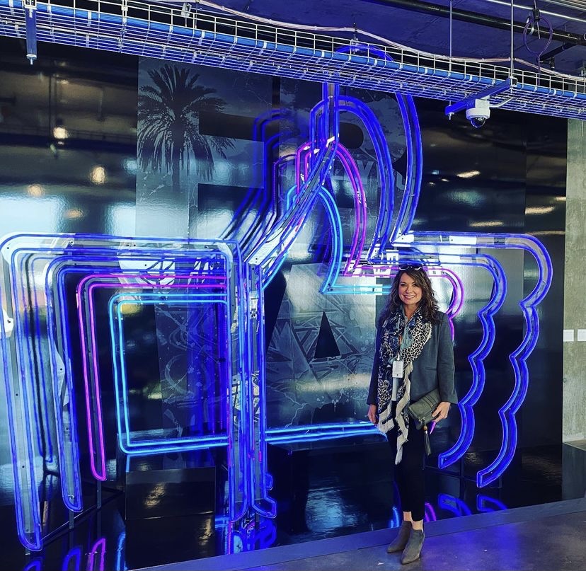 RGB LED Flex Facebook Like selfi sign made by Custom Neon® for @facebook 12777 W Jefferson Blvd, LA