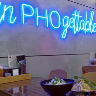unPHOgettable blue neon sign @threeredstripespho by Custom Neon®