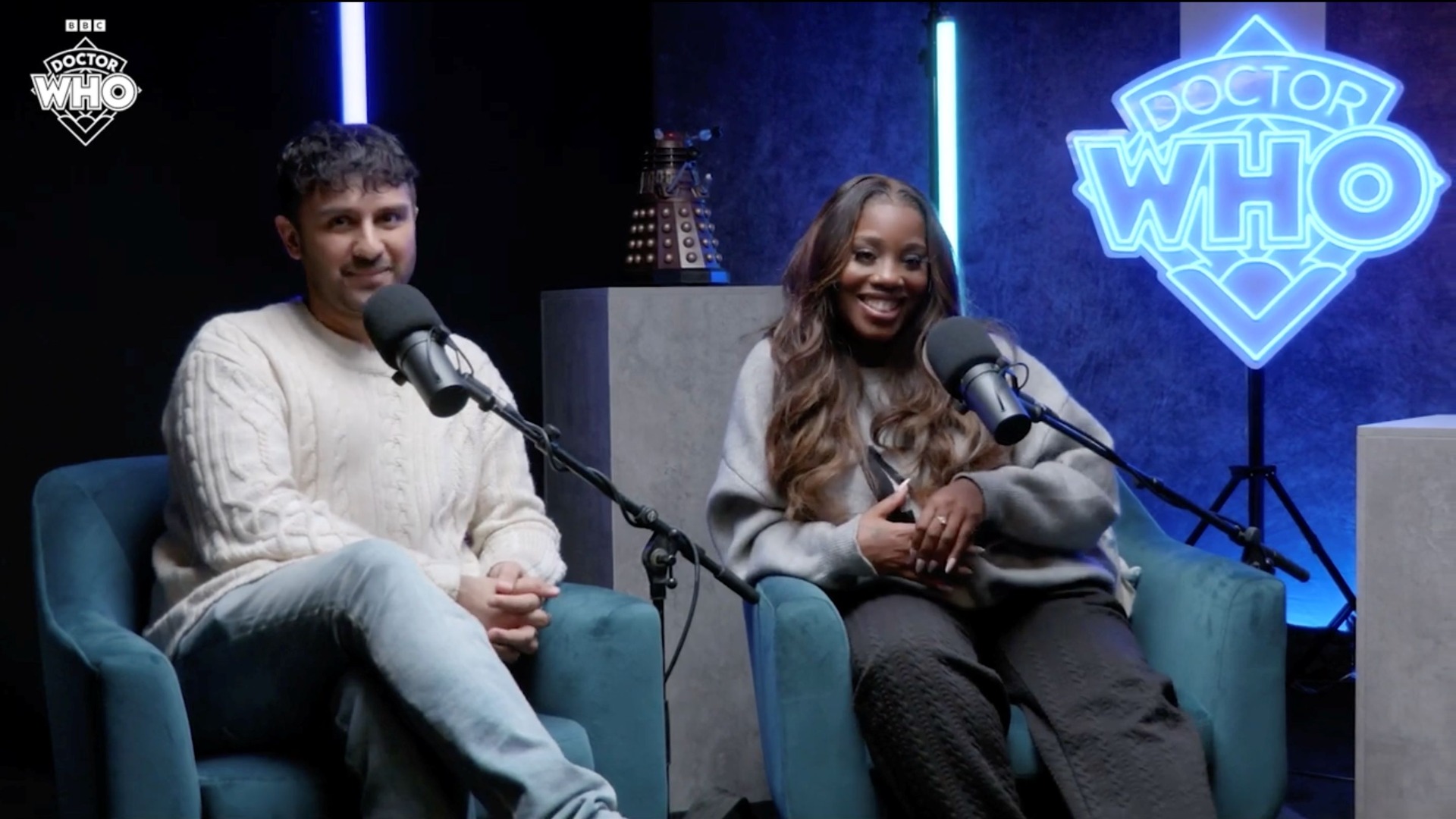 Doctor Who podcast logo sign by Custom Neon® for the official BBC Dr Who podcast