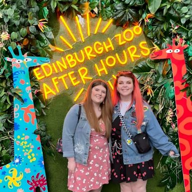 Edinburgh Zoo After Hours Custom Neon® selie sign at Edinburgh Zoo
