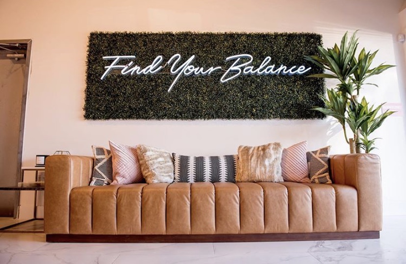 Find Your Balance Custom Neon® sign @sensory.fitness