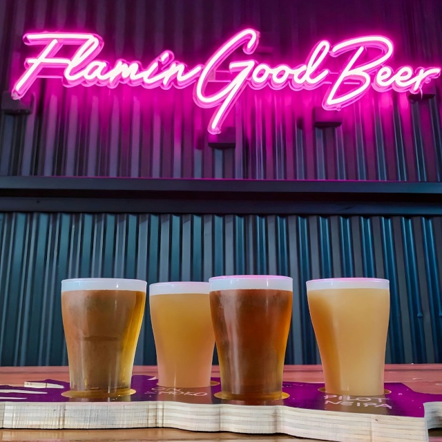 Flamin Good Beer Custom Neon® sign of @flamin_galahbrewingco tagline