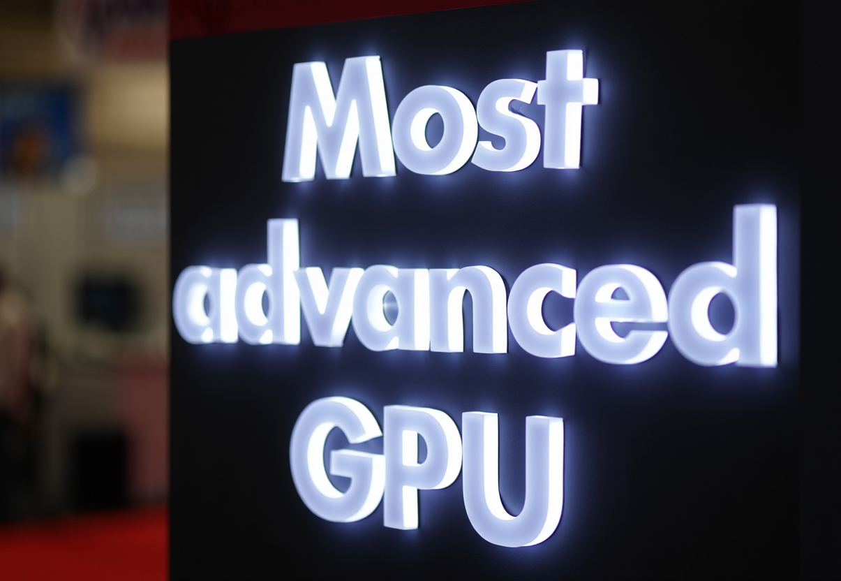 Fully Illuminated sign for the most advanced GPU