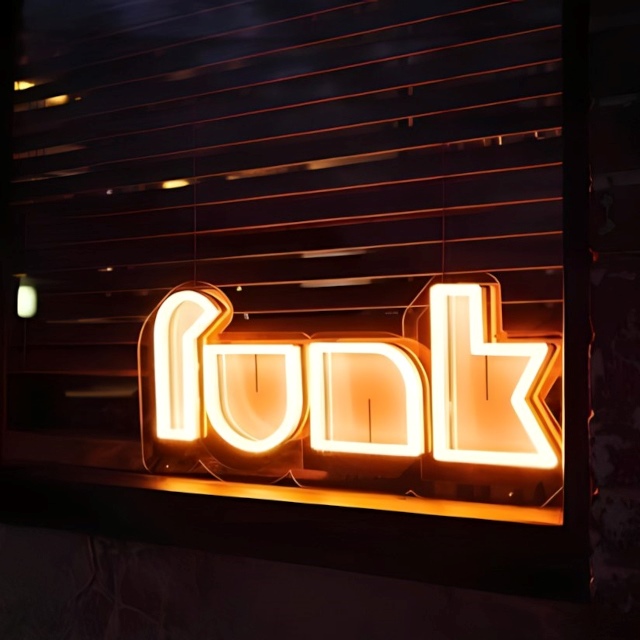 Funk warm white UV print bar sign @botanicalbrew by Custom Neon®