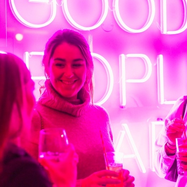 Large pink bar sign by Custom Neon® @badhabitsgsy