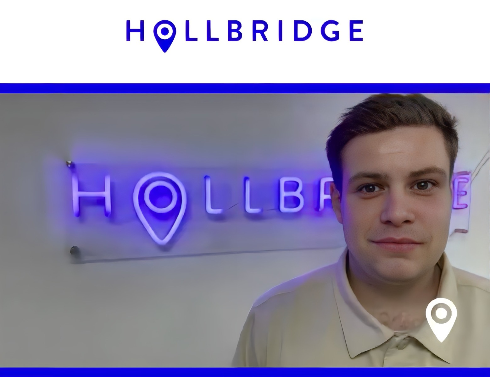 Custom Neon® business logo sign @hollbridge