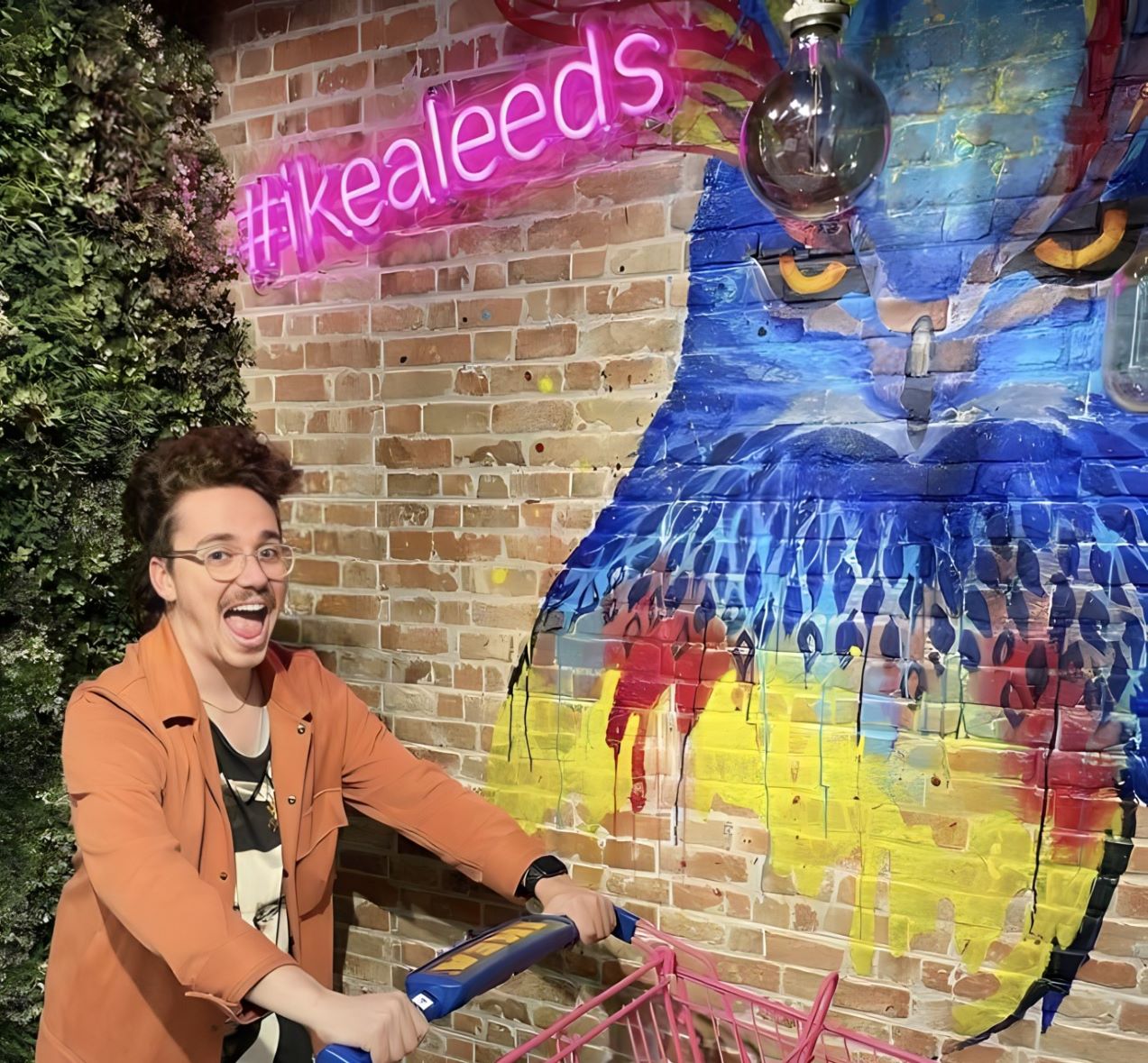 Custom Neon® branded hashtag sign at the Ikea Leeds storefront