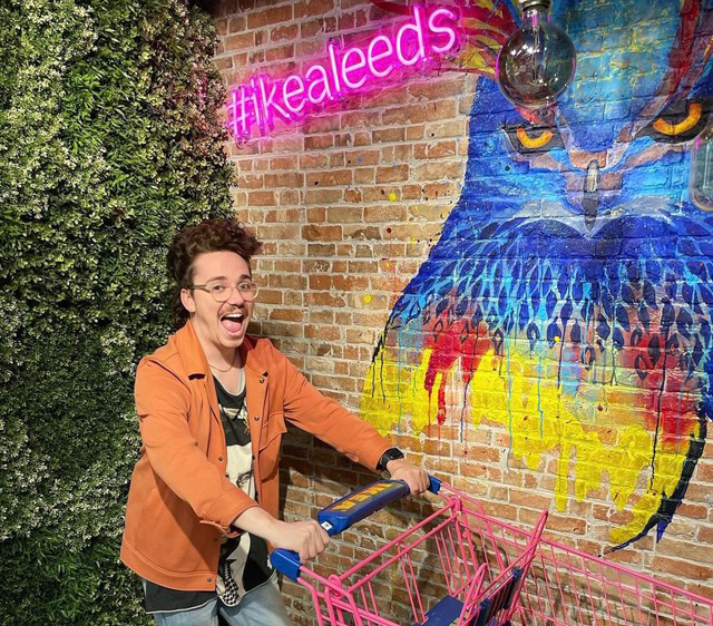 #ikealeeds pink Custom Neon&reg; sign @ikeauk @harryjbartlett