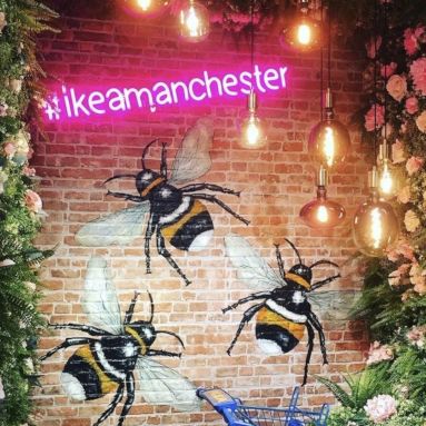 #ikeamanchester pink Custom Neon&reg; sign @ikeauk