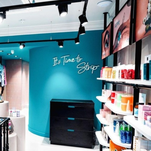 It's Time to Strip Custom Neon® tagline sign @striphairremovalexperts