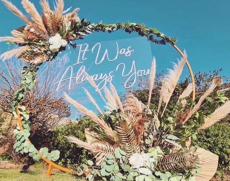 It Was Always You white Custom Neon® sign for @effortless_elegance_uk