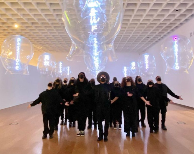 Custom Neon&reg; colour changing signs in art display by jefre_artist as seen at @orlandomuseumofart