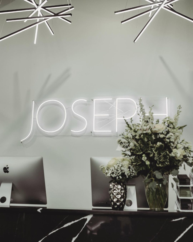 Custom Neon&reg; white sign @josephmccormickhair @josephthesalon