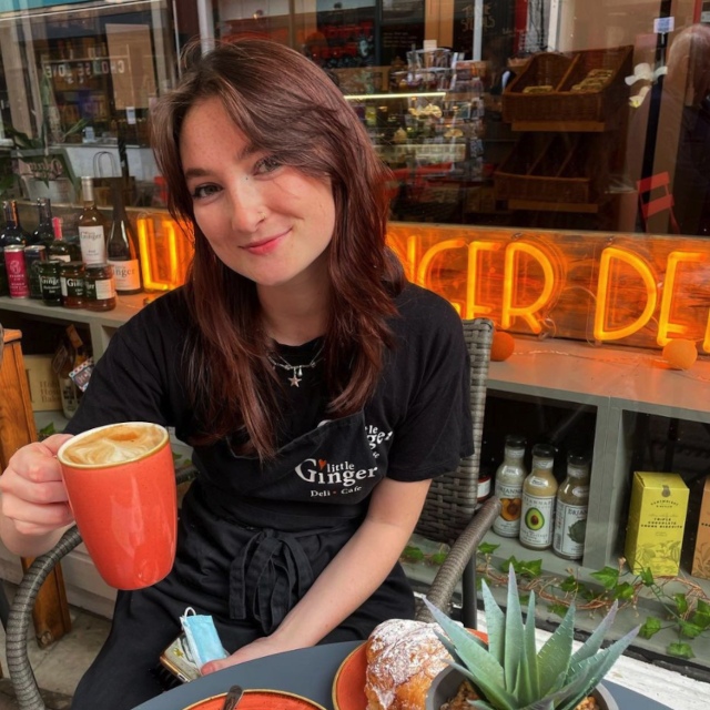 Little Ginger Deli & Cafe window sign by Custom Neon® @littlegingerdeli