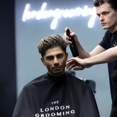 White Custom Neon® London Grooming sign @londongrooming
