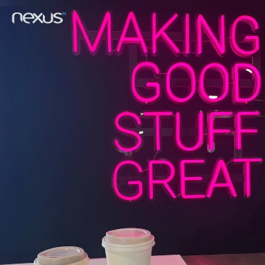 Melbourne neon font example