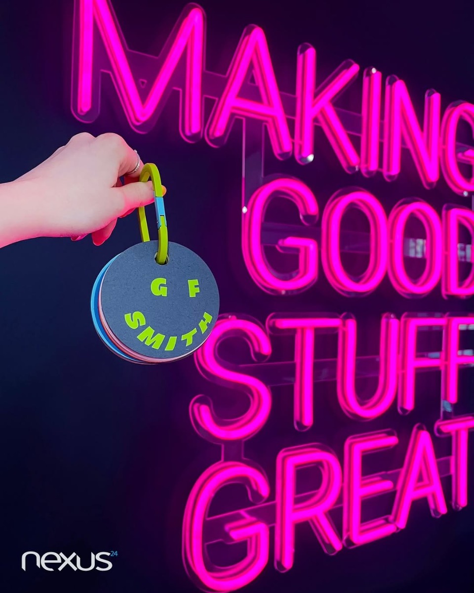 Making good stuff great large pink Custom Neon® quote sign @nexus24agency