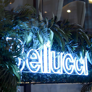 Custom Neon® waterproof outdoor restaurant name sign