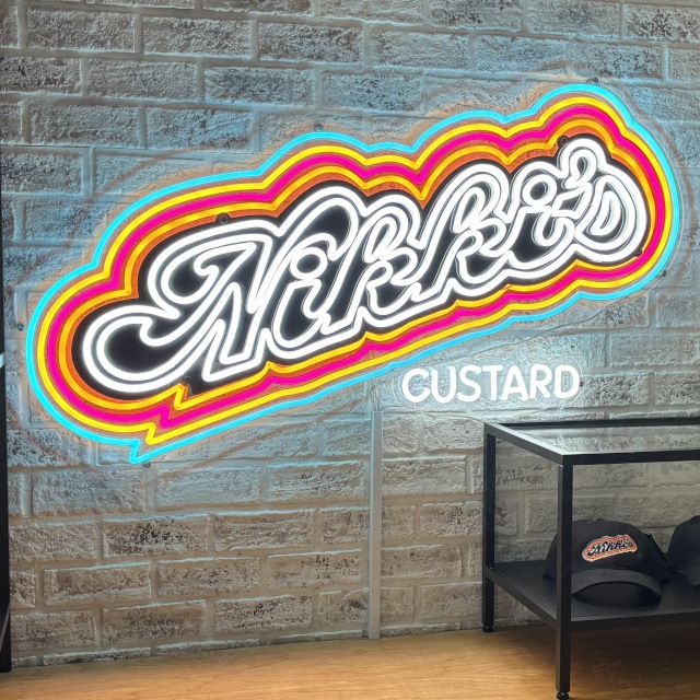 Custom Neon® customised backboard for Nikkis Custard