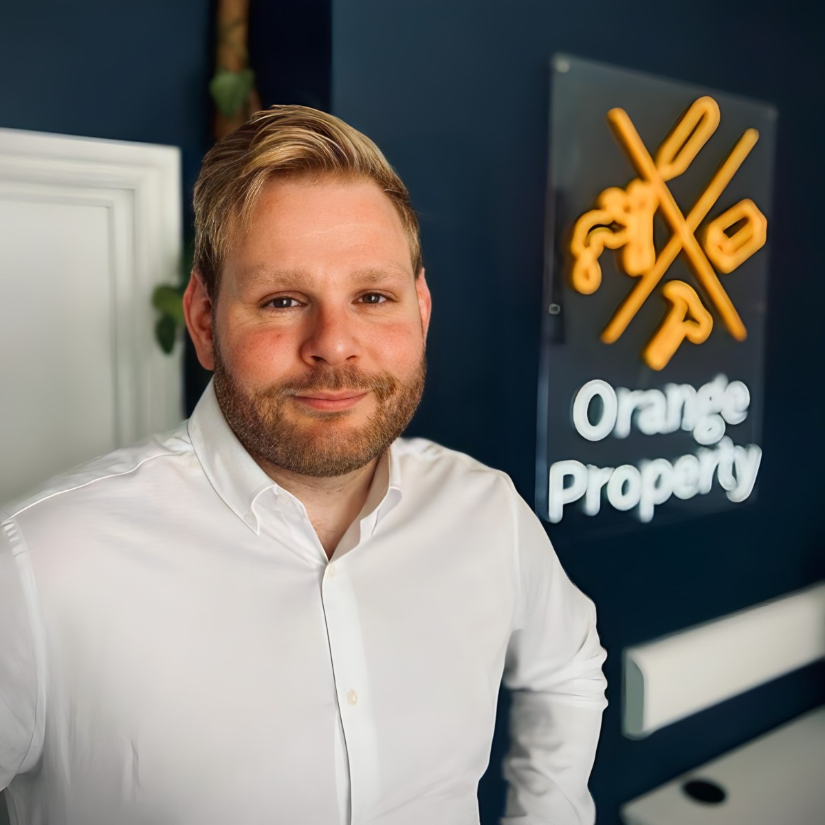 Custom Neon® company logo sign @orangepropertygroup