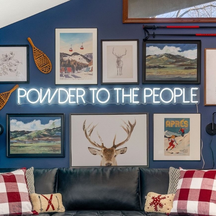 White AirBNB word sign by Custom Neon® @somerleddesigns