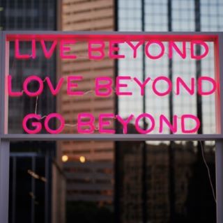 Hot Pink Custom Neon® sign for @ralphlauren brand event