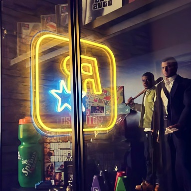 Custom Neon® logo @rockstargames @gabrda_9