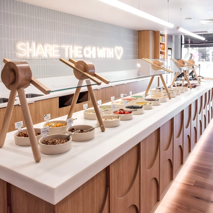 Share the Chi with Love warm white branded wall sign by Custom Neon&reg; @iloveyochi