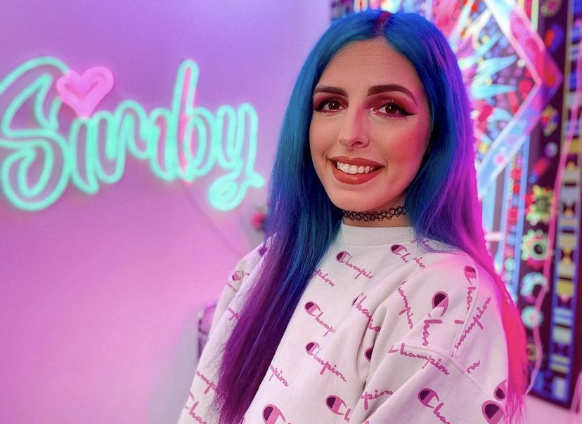 Custom Neon® logo for gamer @simbybtw