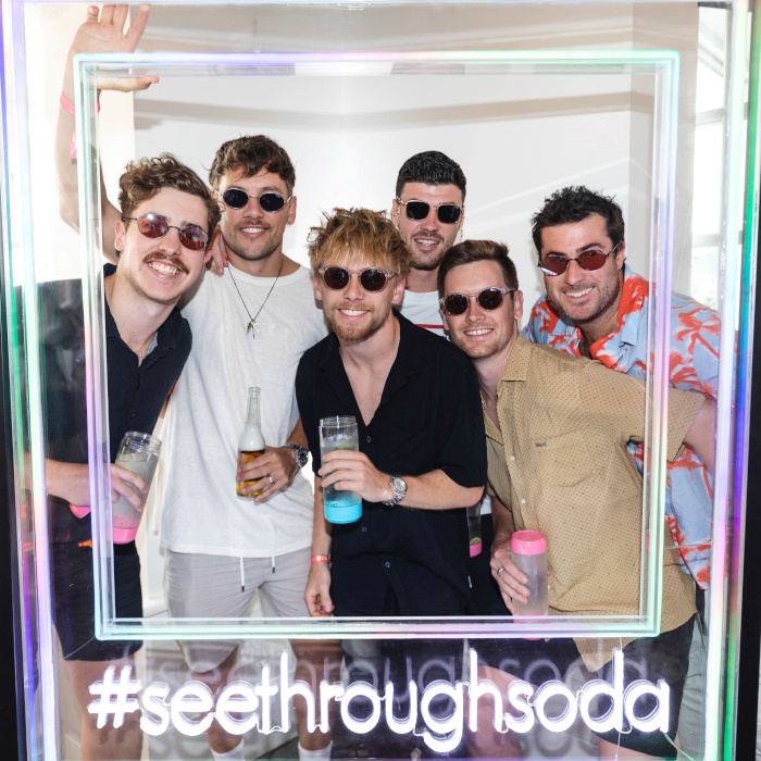 See Through Soda hashtag photo wall sign by Custom Neon® @sodashades
