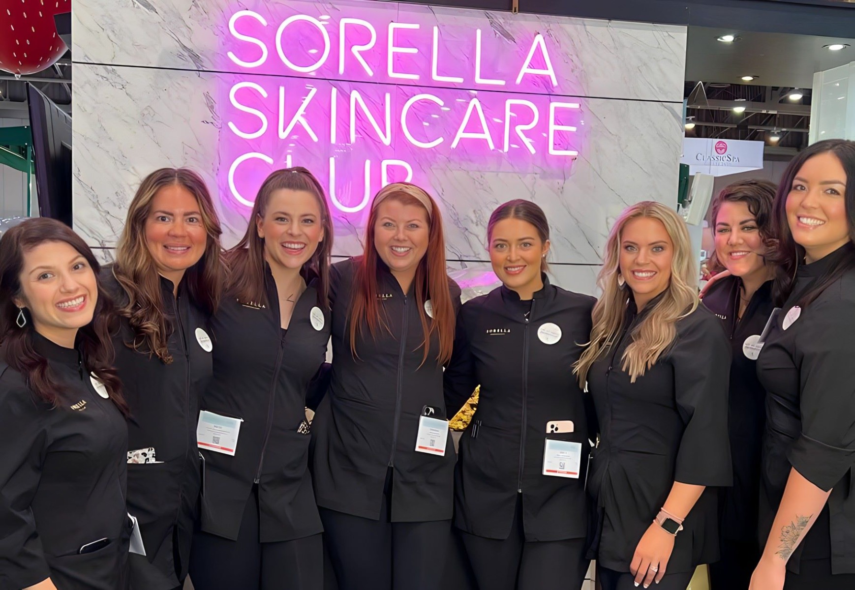 Custom Neon® large tradeshow banner sign  @sorellaapothecary @sorella.vanessa_